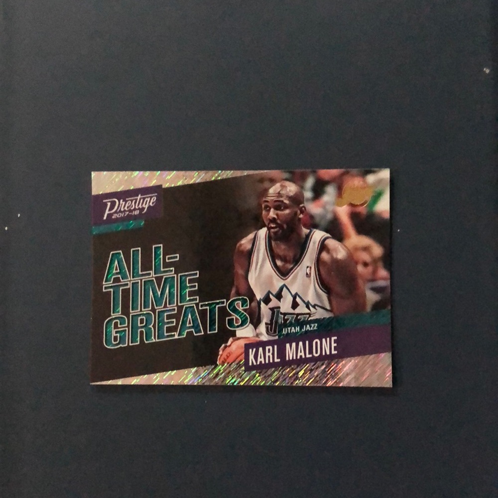 Karl Malone all time greats chrome card